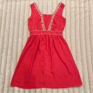 Gorgeous coral beaded dress from Antonio Melani, size 4